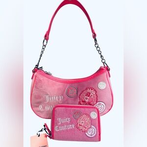 Juicy Couture Pink Shoulder Bag Set